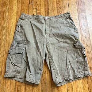 No Fear Shorts Mens 38 Cargo Ling Khaki Tan Beige